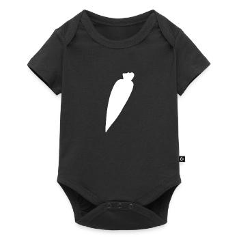 Forme de nourriture symbole de carotte - Body à manches courtes Premium Bébé - noir - Devant