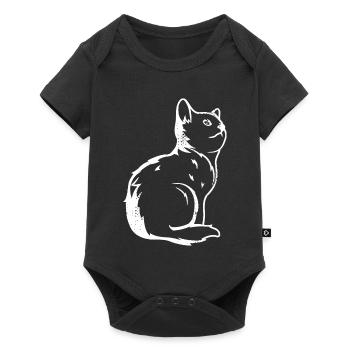 Croquis de chat - Body à manches courtes Premium Bébé - noir - Devant