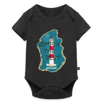Scotland Lighthouse Tarbat Ness, North Sea Coast - Baby Premium short-sleeve bodysuit - black - Front
