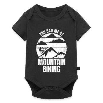 Mountain bikers - Baby Premium short-sleeve bodysuit - black - Front