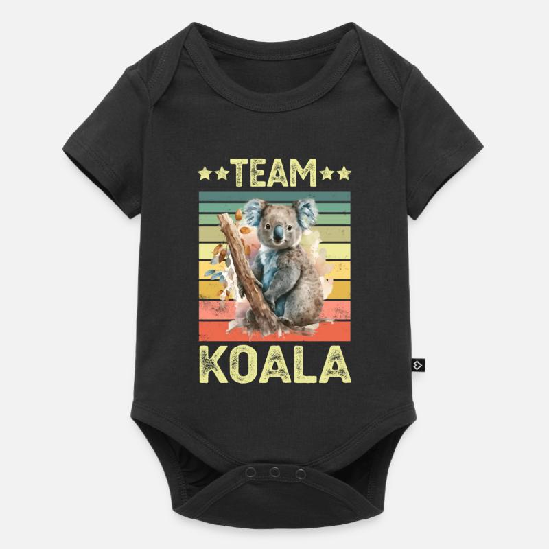 Koala Koala Ours - Body à manches courtes Premium Bébé - noir