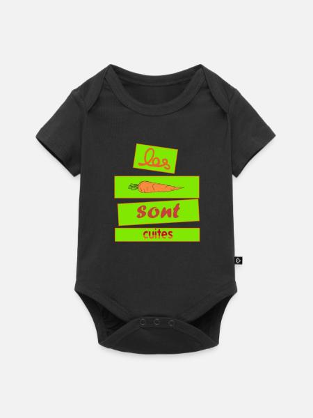 Die Karotten werden gekocht - Baby Premium Kurzarmbody - Schwarz