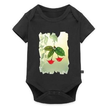 Lippenbeeren - Baby Premium Kurzarmbody - Schwarz - Vorne