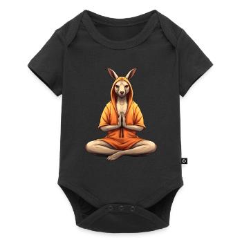 Yoga kangourou - Body à manches courtes Premium Bébé - noir - Devant