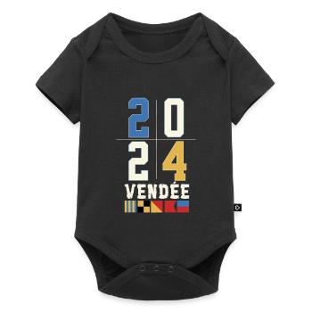 Régate autour du globe Vendée 2024 - Body à manches courtes Premium Bébé - noir - Devant
