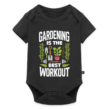 Garden Workout & FItness - travail en salle de sport - Body à manches courtes Premium Bébé - noir - Devant