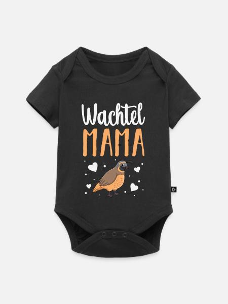Wachtel - Baby Premium Kurzarmbody - Schwarz