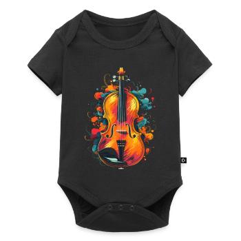 Violon - Body à manches courtes Premium Bébé - noir - Devant