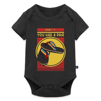 Admettez-le, vous aviez une paire de nostalgie amusante - Body à manches courtes Premium Bébé - noir - Devant