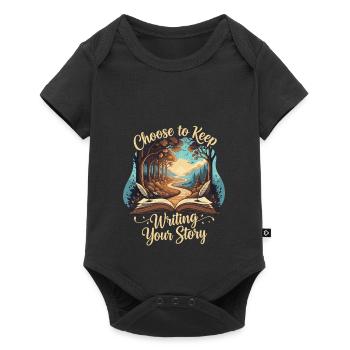 Choose to Keep Writing Your Story - Baby Premium short-sleeve bodysuit - black - Front