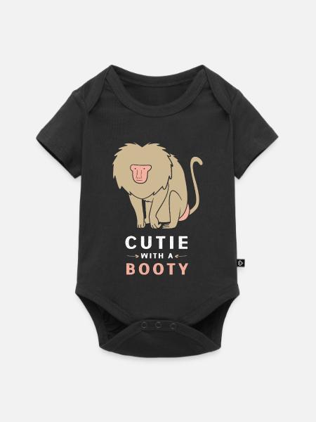 Primat - Baby Premium Kurzarmbody - Schwarz
