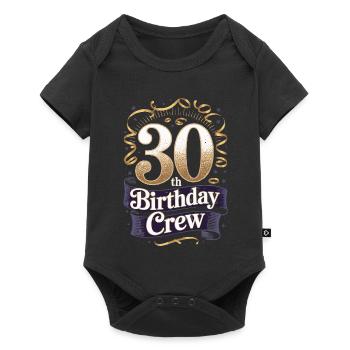 Équipe du 30e anniversaire - Body à manches courtes Premium Bébé - noir - Devant