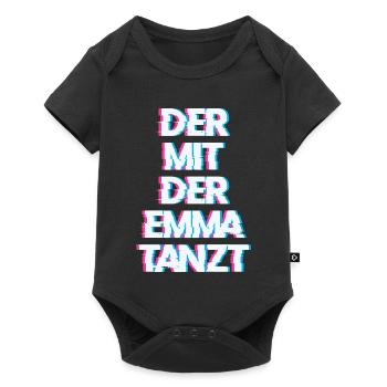 Hardtekk Tekk - Baby Premium short-sleeve bodysuit - black - Front