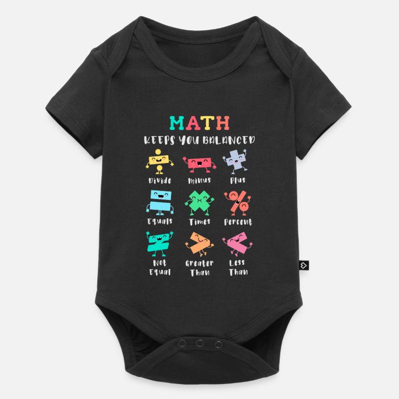 Les maths vous maintiennent en équilibre - Body à manches courtes Premium Bébé - noir
