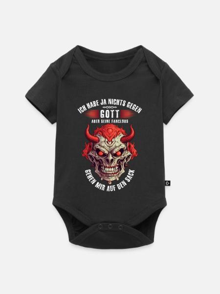 Ich habe ja nichts gegen Gott aber ... - Baby Premium Kurzarmbody - Schwarz