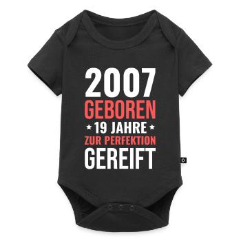 2007 Born – 19 years matured to perfection - Baby Premium short-sleeve bodysuit - black - Front