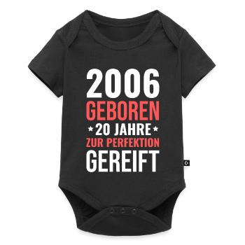2006 Born – 20 years of maturation to perfection - Baby Premium short-sleeve bodysuit - black - Front