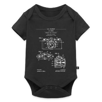 Diagramme de brevet de la caméra blueprint - Body à manches courtes Premium Bébé - noir - Devant