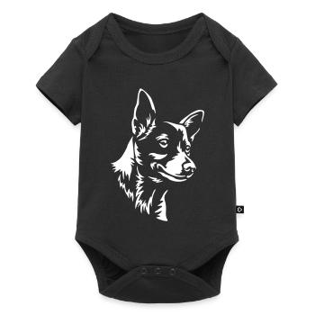Podengo Portugues Head "Black Edition" - Baby Premium short-sleeve bodysuit - black - Front