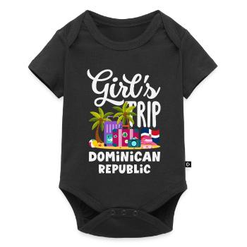 Drapeau de la République dominicaine Dom Rep Pride - Body à manches courtes Premium Bébé - noir - Devant