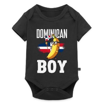 Dominican Republic Flag Dom Rep Pride - Baby Premium short-sleeve bodysuit - black - Front