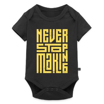 Ne jamais arrêter de faire - Body à manches courtes Premium Bébé - noir - Devant