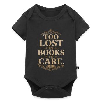 Dark Academia Book Love Vintage Reader - Body à manches courtes Premium Bébé - noir - Devant