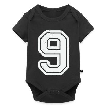 9 - Baby Premium Kurzarmbody - Schwarz - Vorne