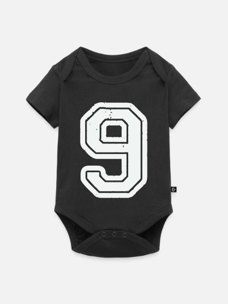 9 - Baby Premium Kurzarmbody - Schwarz