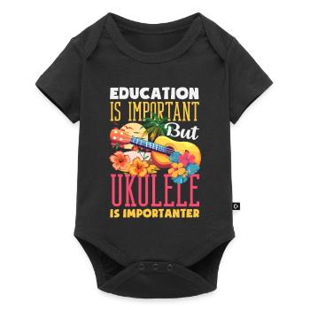 C’est un bon jour pour jouer du ukulélé Hawaii Musician - Body à manches courtes Premium Bébé - noir - Devant