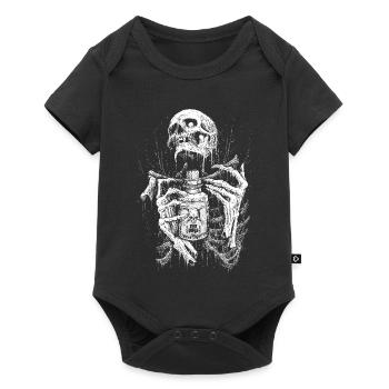Dripping Skeleton Monochrome - Baby Premium short-sleeve bodysuit - black - Front