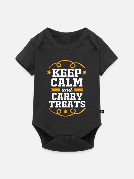 Hundetrainer - Baby Premium Kurzarmbody - Schwarz