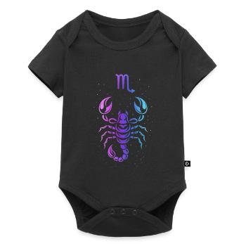 Zodiaque gradient du Scorpion - Body à manches courtes Premium Bébé - noir - Devant
