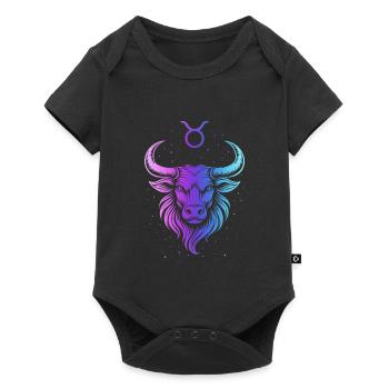 Gradient Cosmique de Taureau - Body à manches courtes Premium Bébé - noir - Devant