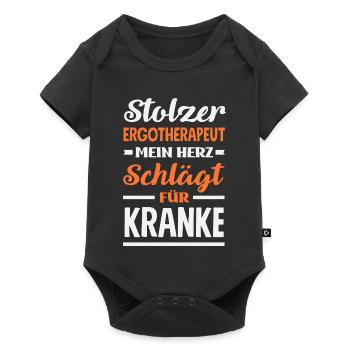 Stolzer Ergotherapeut - Baby Premium Kurzarmbody - Schwarz - Vorne