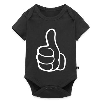 like hand - Baby Premium short-sleeve bodysuit - black - Front