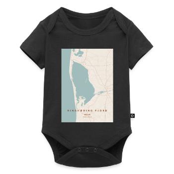 Danemark du fjord de Ringkøbing - Body à manches courtes Premium Bébé - noir - Devant
