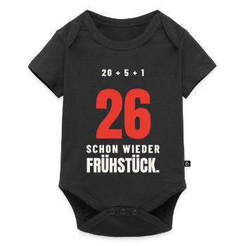 Dart 26 – Schon wieder Frühstück - Baby Premium Kurzarmbody - Schwarz - Vorne