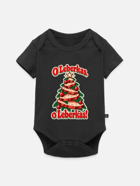 O Leberkas - Baby Premium Kurzarmbody - Schwarz