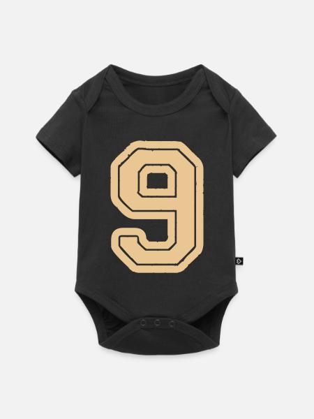 9 - Baby Premium Kurzarmbody - Schwarz