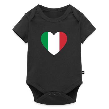 Love Love gift Italy italia italy - Baby Premium short-sleeve bodysuit - black - Front
