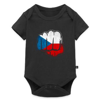 Czech Republic Prague Eastern Europe Ostrava pride gift - Baby Premium short-sleeve bodysuit - black - Front