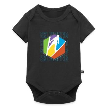 Ski jumping - Baby Premium short-sleeve bodysuit - black - Front