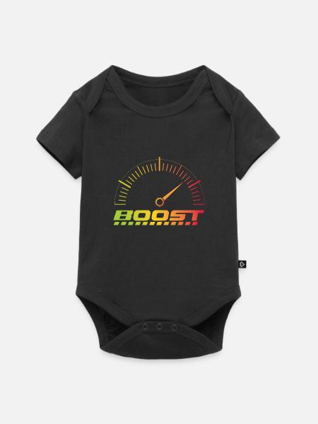Voiture de voiture de sport de voiture de sport turbo de sport cadeau - Body à manches courtes Premium Bébé - noir
