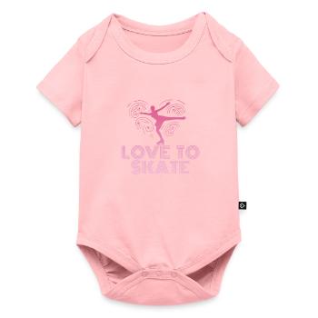figure skating - Baby Premium short-sleeve bodysuit - rose - Front