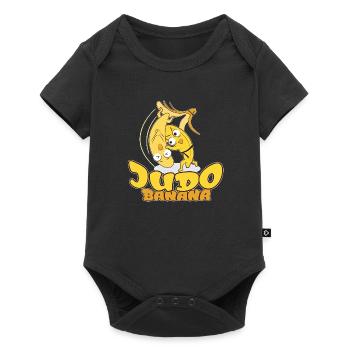 Judo banana - Baby Premium short-sleeve bodysuit - black - Front