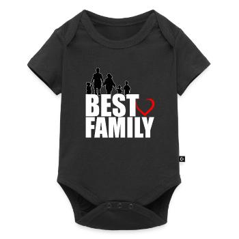 Best Family - Beste Famile - Baby Premium short-sleeve bodysuit - black - Front