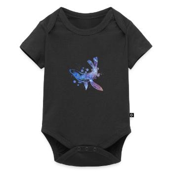 Robbe - Baby Premium Kurzarmbody - Schwarz - Vorne