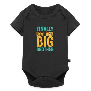 CHEMISE POUR LE GRAND FRÈRE - Body à manches courtes Premium Bébé - noir - Devant