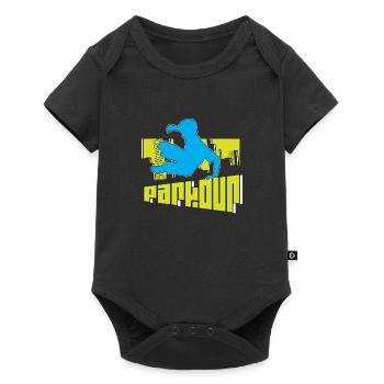Parkour - Baby Premium Kurzarmbody - Schwarz - Vorne